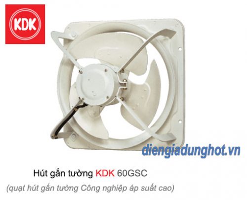 Quạt hút gắn tường công nghiệp áp suất cao KDK 60GSC